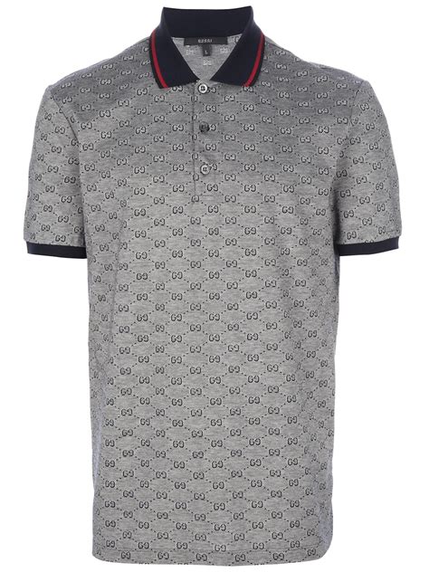 gucci monogram polo shirt.